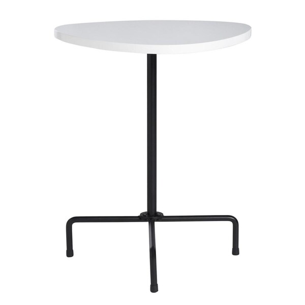 Safavieh Berlin Tripod Side Table White Lacquer & Black ACC4207A - main